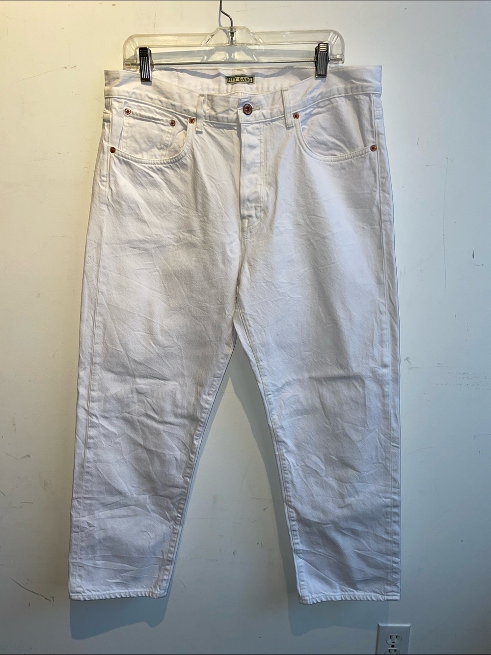 Hey Gang the loose crop denim jeans $295 - Picture 6 of 10